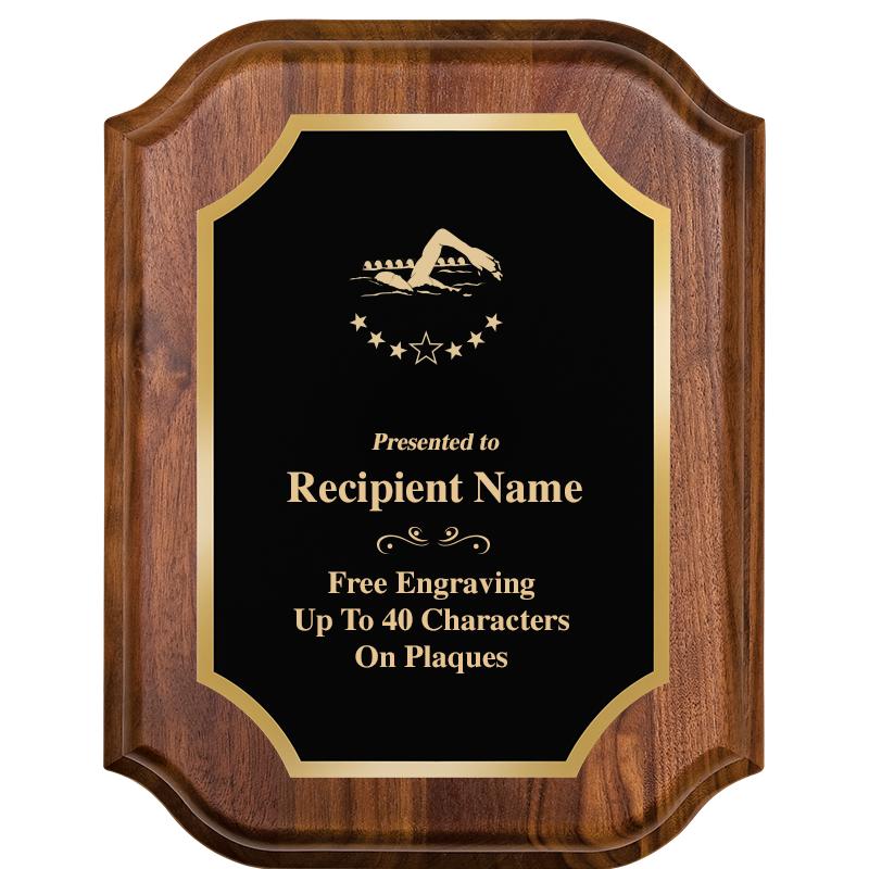 7" X 9" WALNUT LIFETIME PLQ