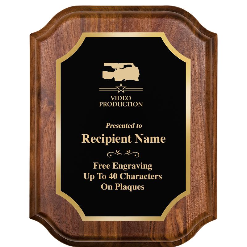 7" X 9" WALNUT LIFETIME PLQ