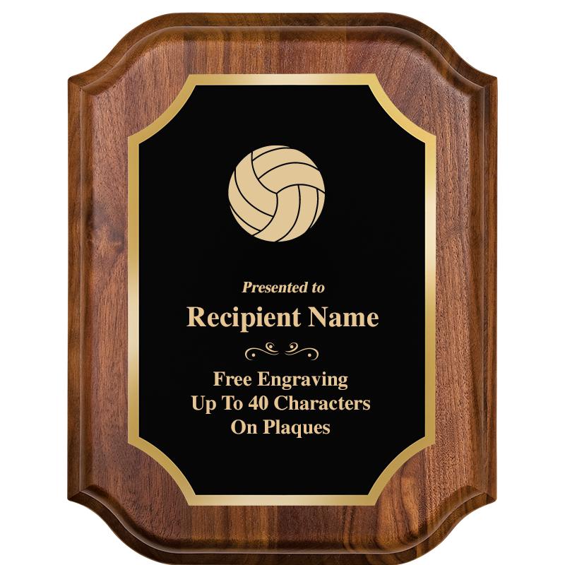 7" X 9" WALNUT LIFETIME PLQ