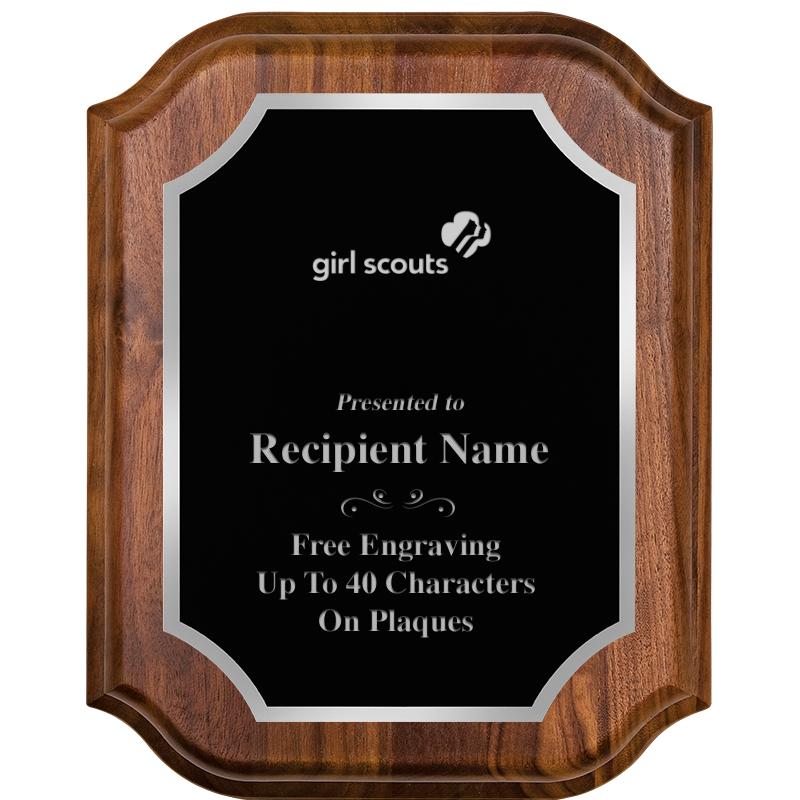 8X10 WALNUT LIFETIME SLV PLQ