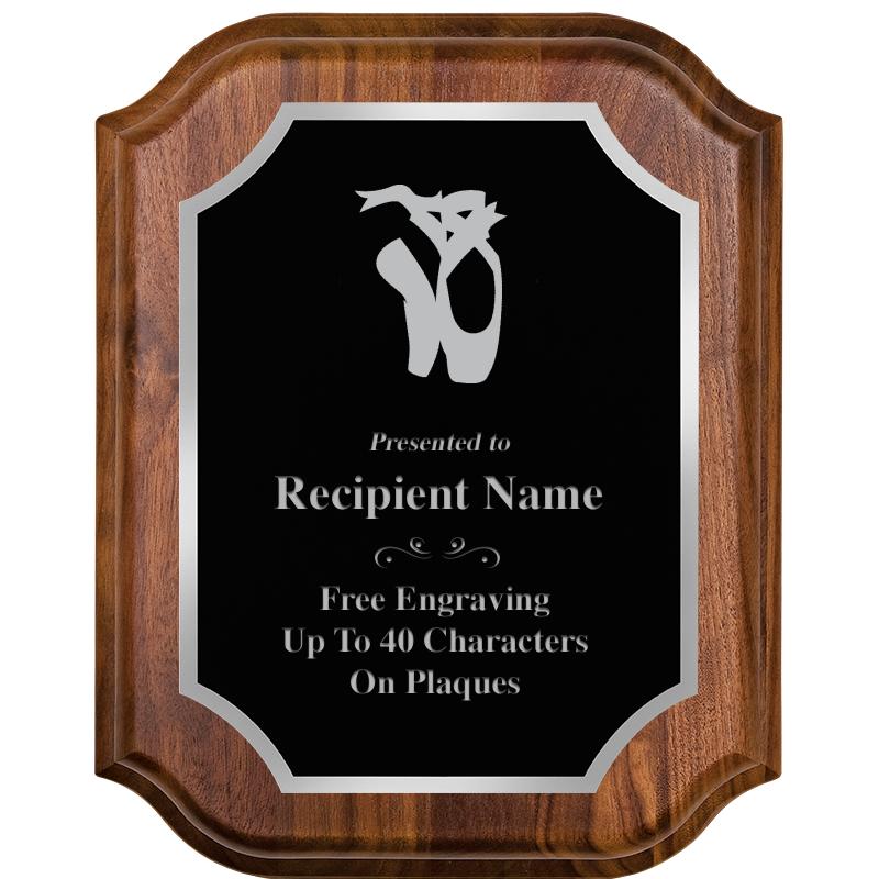 8X10 WALNUT LIFETIME SLV PLQ