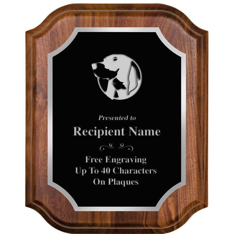 8X10 WALNUT LIFETIME SLV PLQ