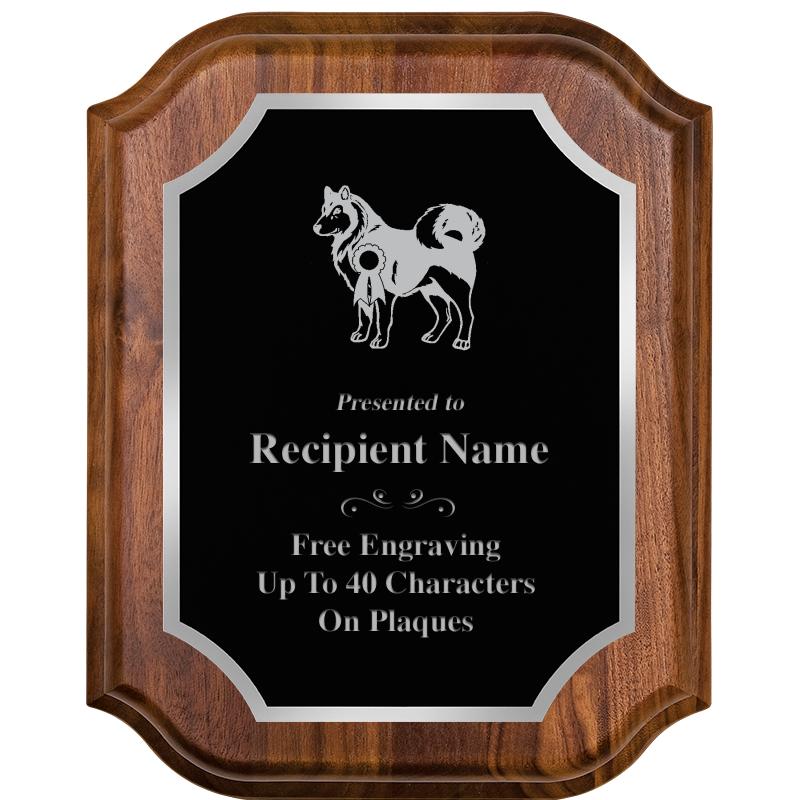 8X10 WALNUT LIFETIME SLV PLQ