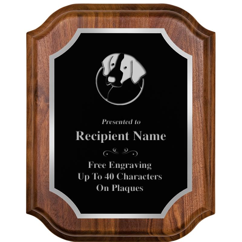 8X10 WALNUT LIFETIME SLV PLQ