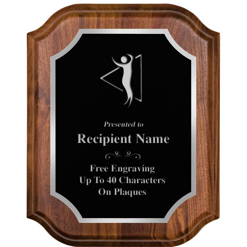 8X10 WALNUT LIFETIME SLV PLQ