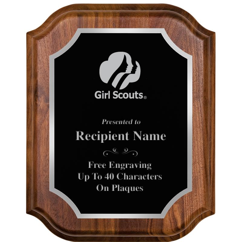 8X10 WALNUT LIFETIME SLV PLQ