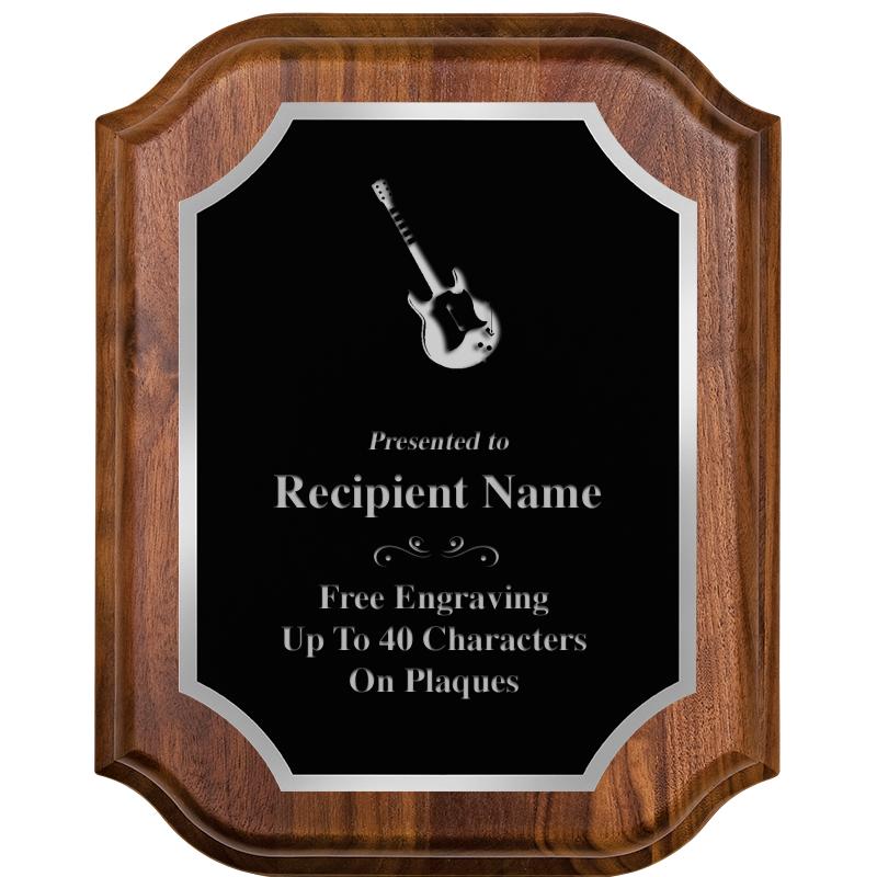 8X10 WALNUT LIFETIME SLV PLQ