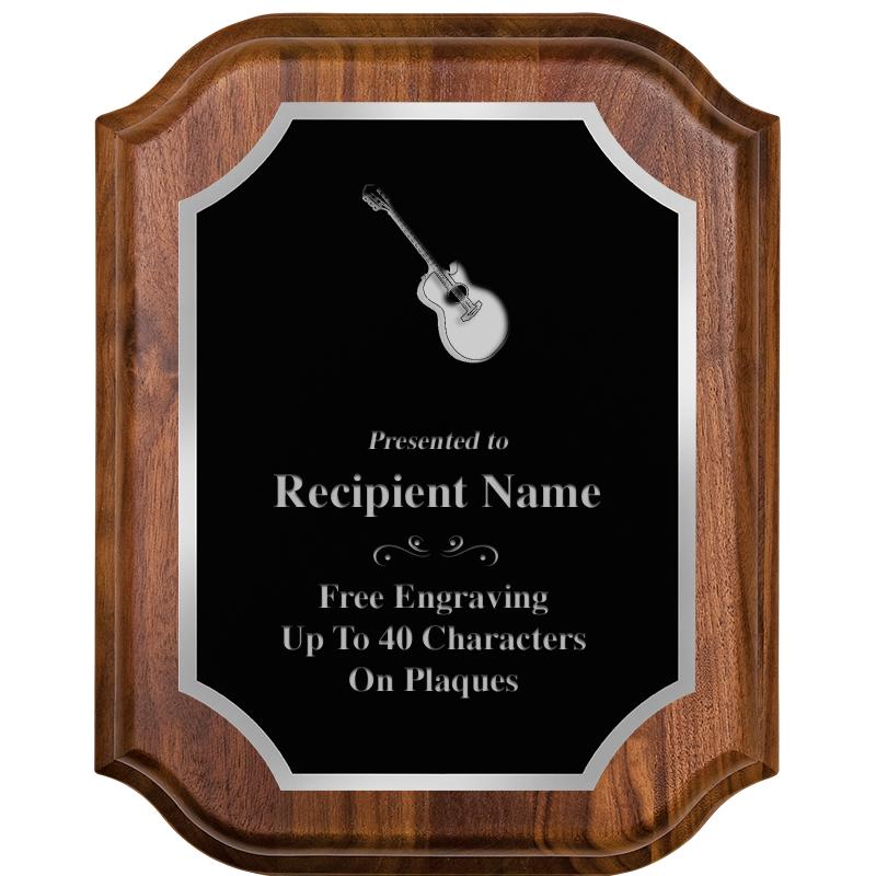 8X10 WALNUT LIFETIME SLV PLQ