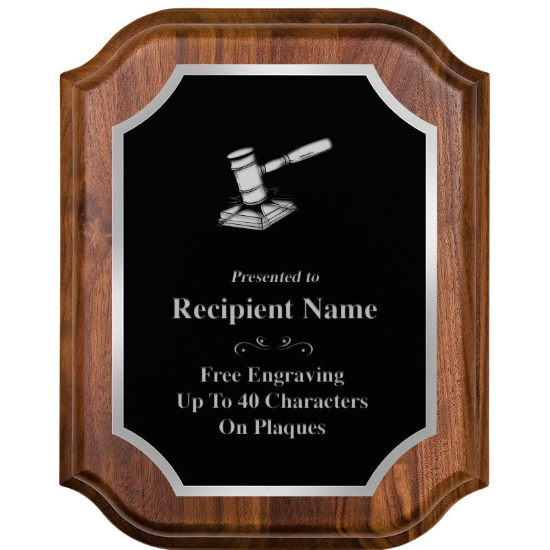 8X10 WALNUT LIFETIME SLV PLQ