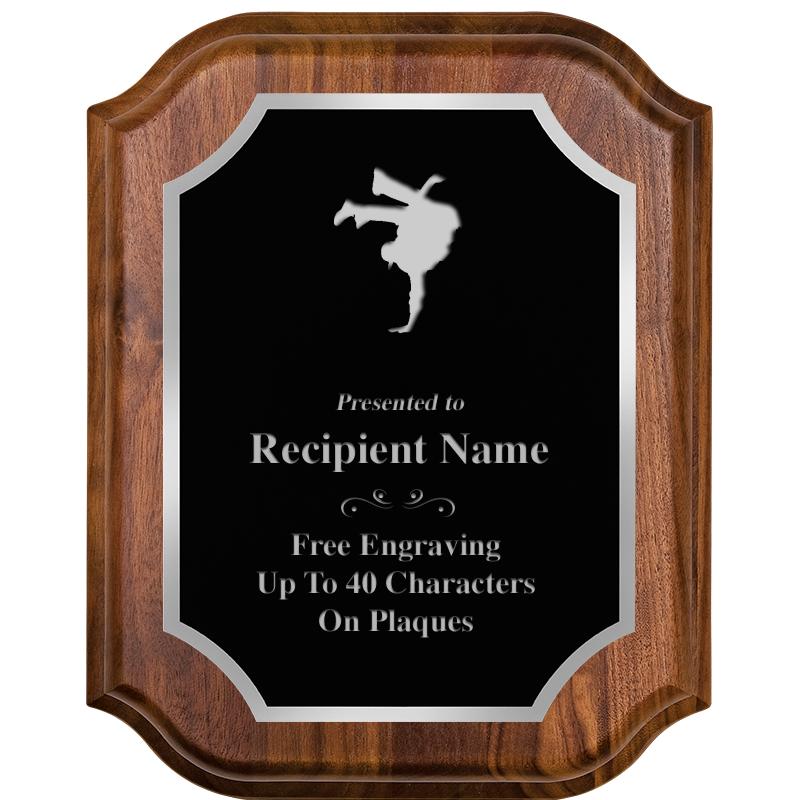 8X10 WALNUT LIFETIME SLV PLQ