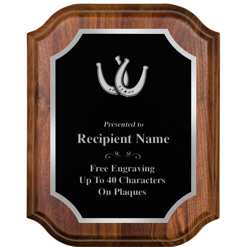 8X10 WALNUT LIFETIME SLV PLQ