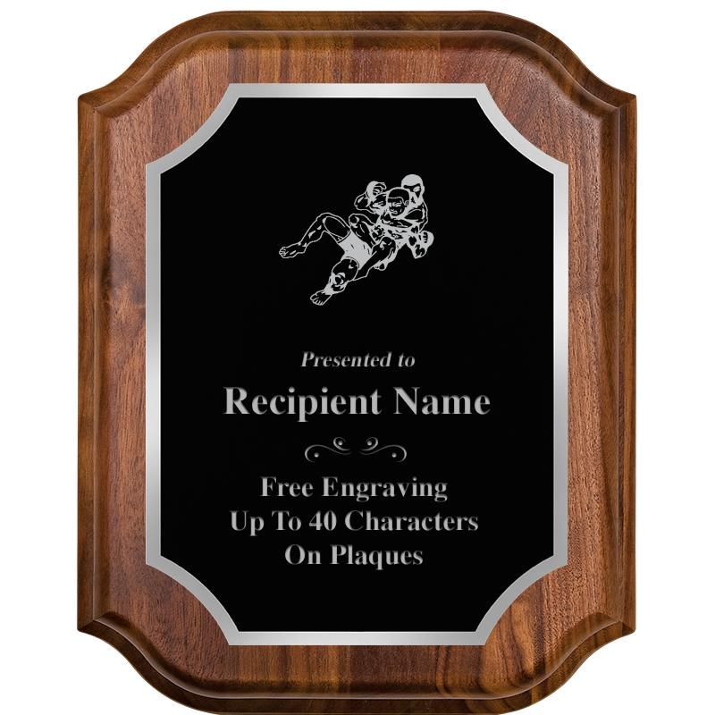 8X10 WALNUT LIFETIME SLV PLQ