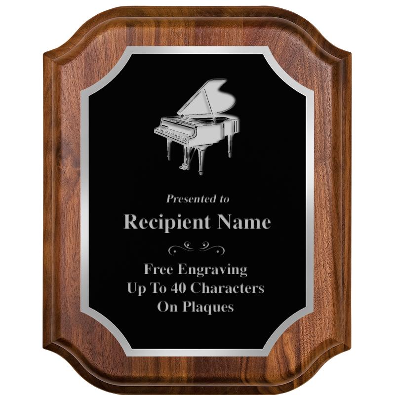 8X10 WALNUT LIFETIME SLV PLQ