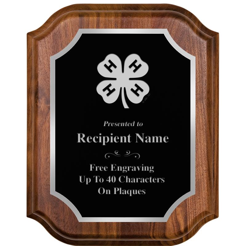 8X10 WALNUT LIFETIME SLV PLQ