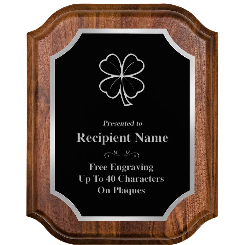 8X10 WALNUT LIFETIME SLV PLQ