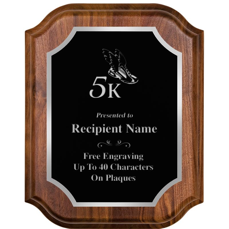 8X10 WALNUT LIFETIME SLV PLQ