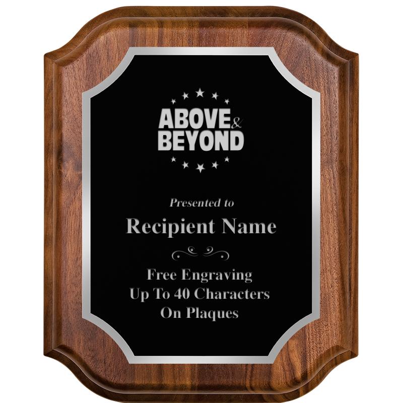 8X10 WALNUT LIFETIME SLV PLQ