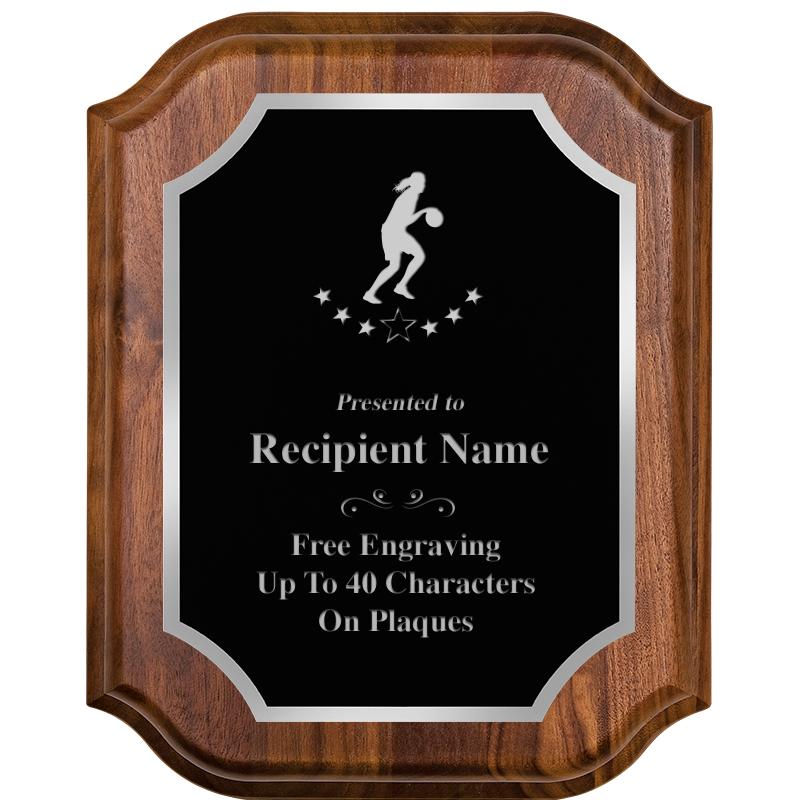 8X10 WALNUT LIFETIME SLV PLQ