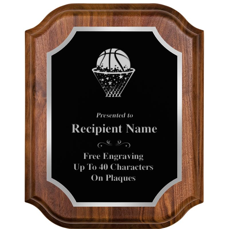 8X10 WALNUT LIFETIME SLV PLQ