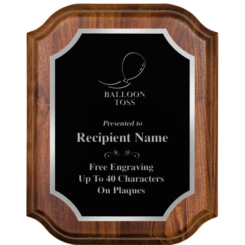 8X10 WALNUT LIFETIME SLV PLQ