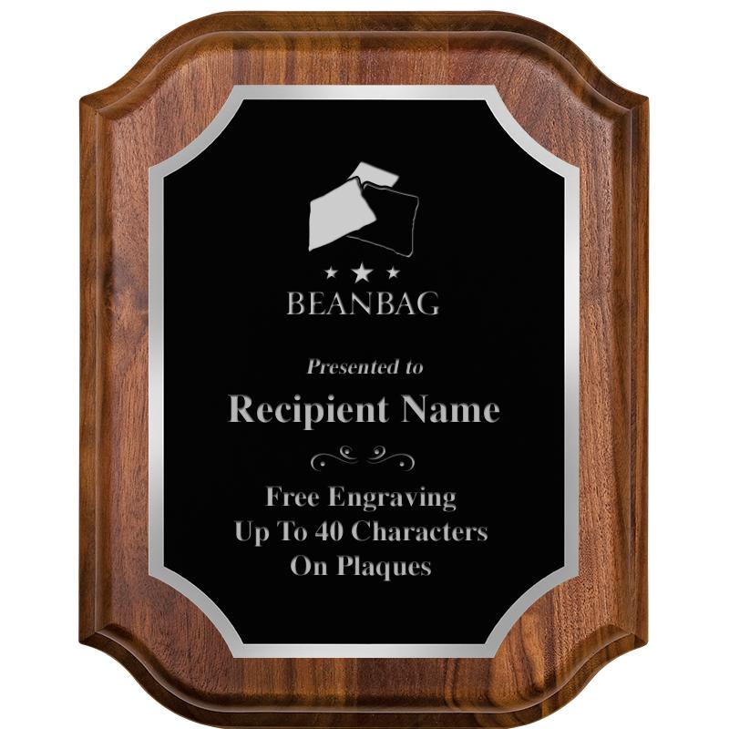 8X10 WALNUT LIFETIME SLV PLQ