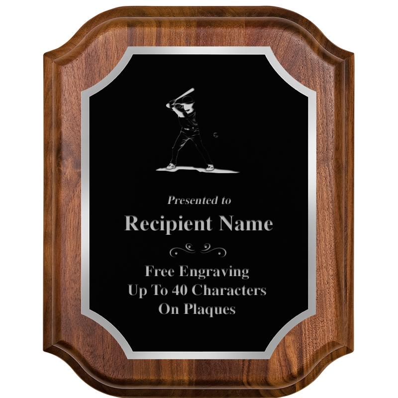 8X10 WALNUT LIFETIME SLV PLQ