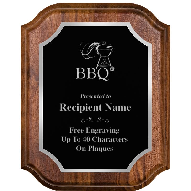 8X10 WALNUT LIFETIME SLV PLQ