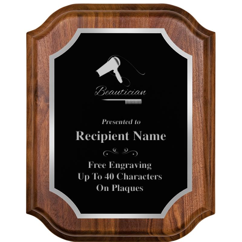 8X10 WALNUT LIFETIME SLV PLQ