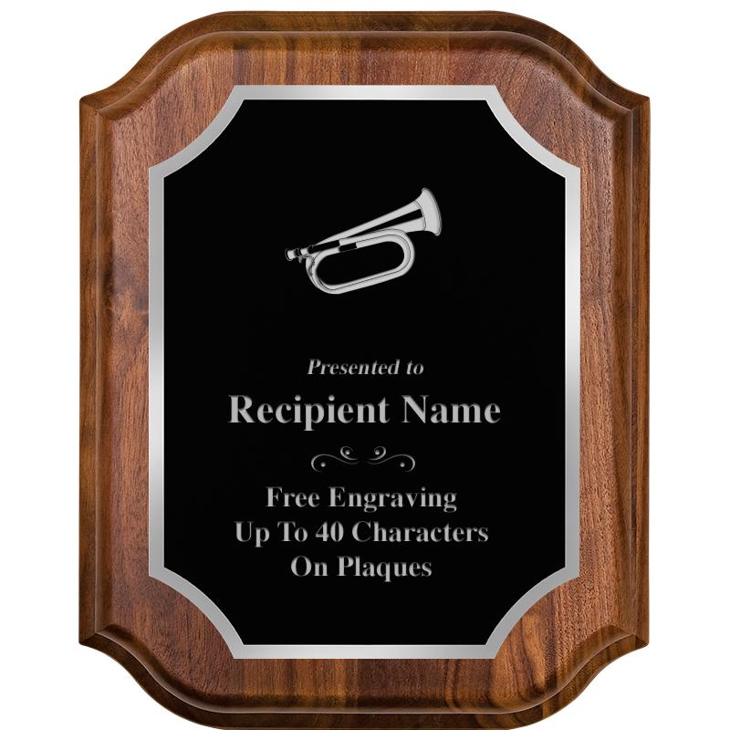 8X10 WALNUT LIFETIME SLV PLQ