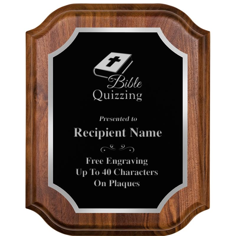 8X10 WALNUT LIFETIME SLV PLQ