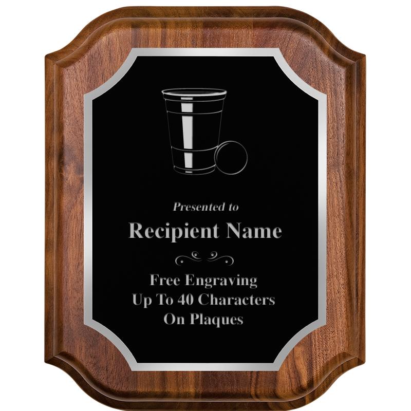 8X10 WALNUT LIFETIME SLV PLQ