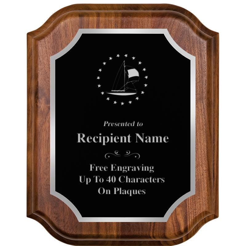 8X10 WALNUT LIFETIME SLV PLQ