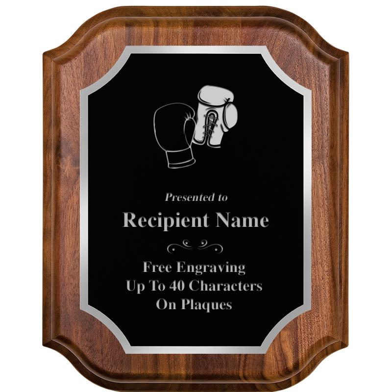 8X10 WALNUT LIFETIME SLV PLQ