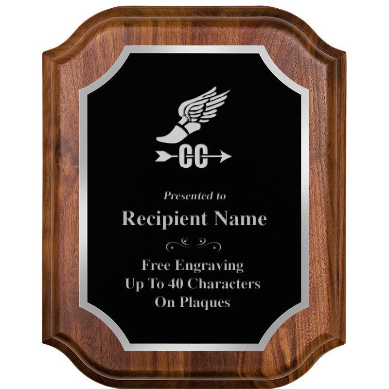 8X10 WALNUT LIFETIME SLV PLQ