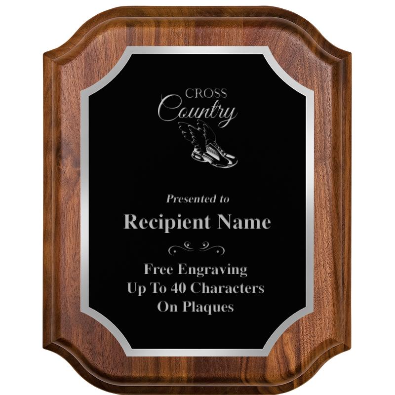 8X10 WALNUT LIFETIME SLV PLQ