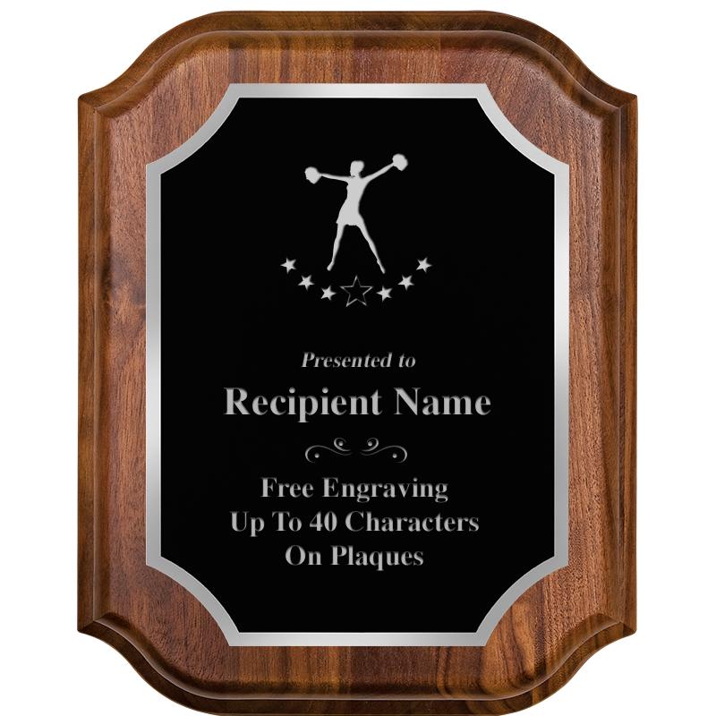 8X10 WALNUT LIFETIME SLV PLQ