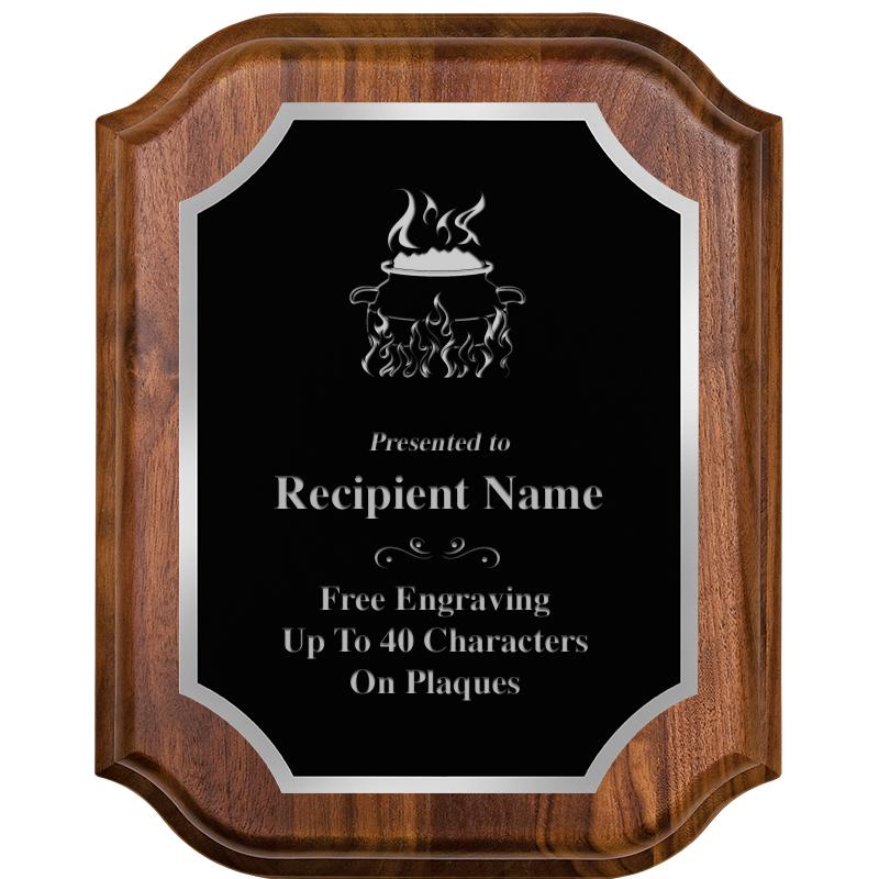 8X10 WALNUT LIFETIME SLV PLQ