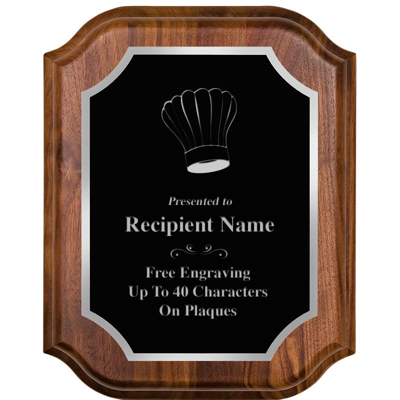 8X10 WALNUT LIFETIME SLV PLQ