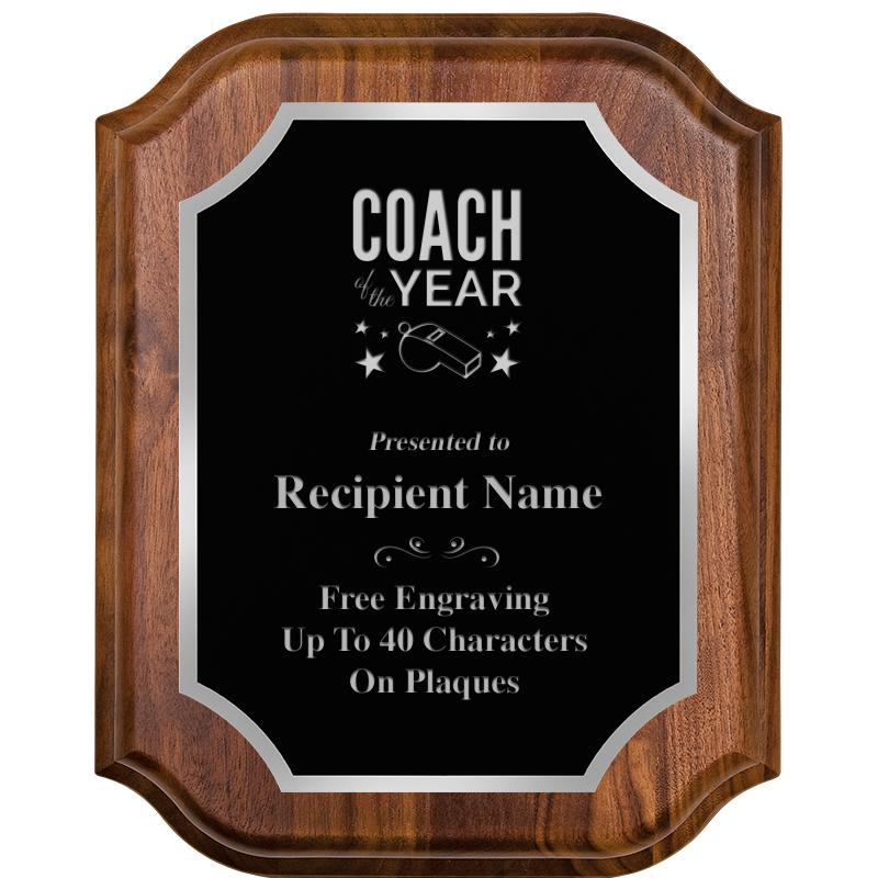 8X10 WALNUT LIFETIME SLV PLQ