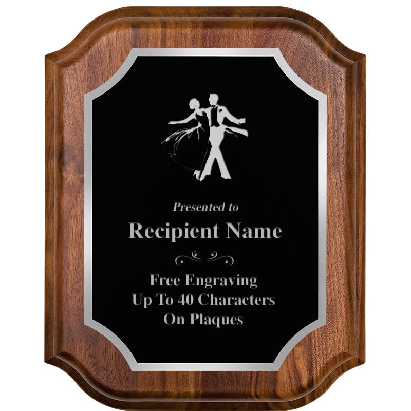 8X10 WALNUT LIFETIME SLV PLQ