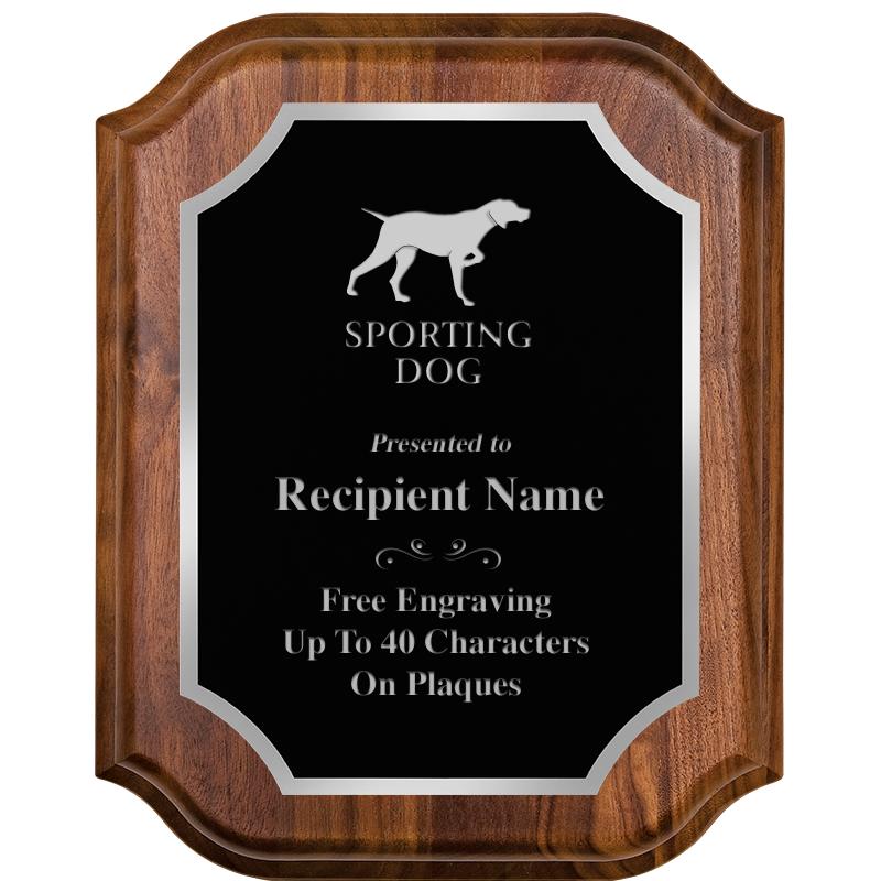 8X10 WALNUT LIFETIME SLV PLQ