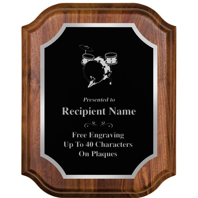 8X10 WALNUT LIFETIME SLV PLQ