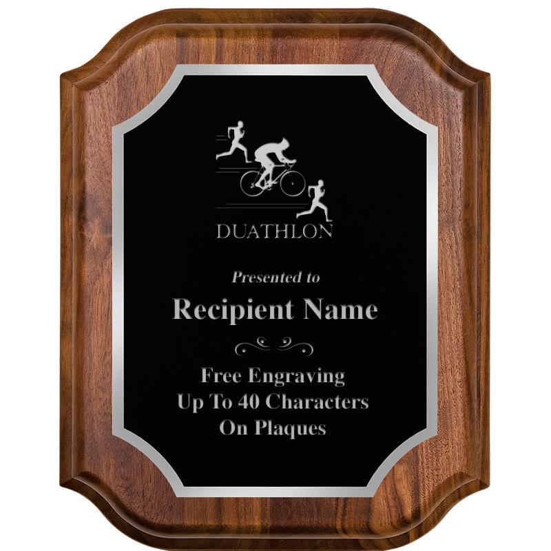 8X10 WALNUT LIFETIME SLV PLQ