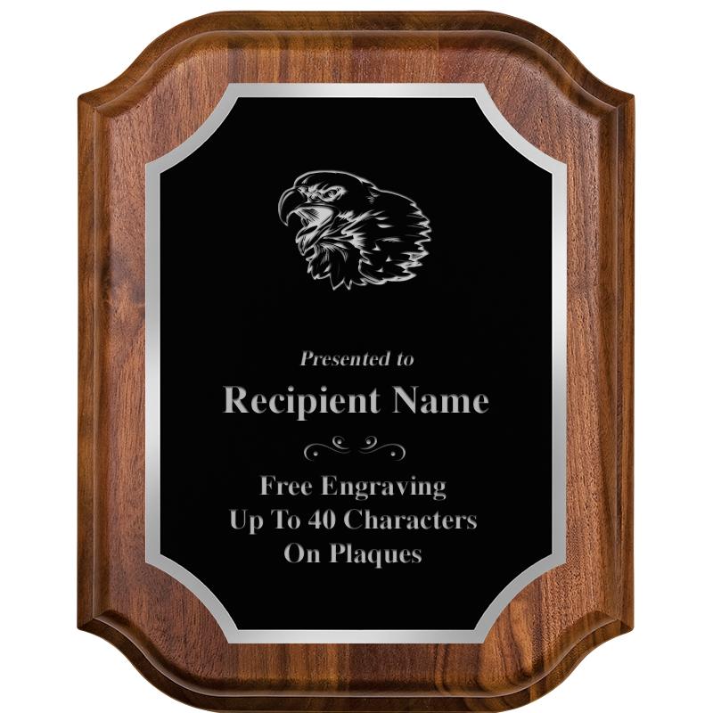 8X10 WALNUT LIFETIME SLV PLQ