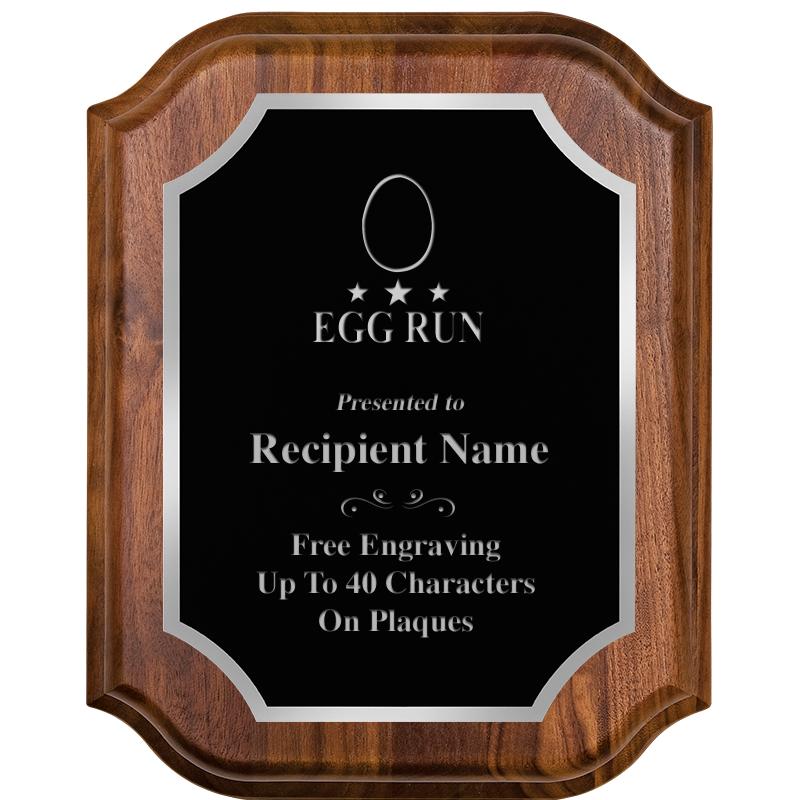 8X10 WALNUT LIFETIME SLV PLQ