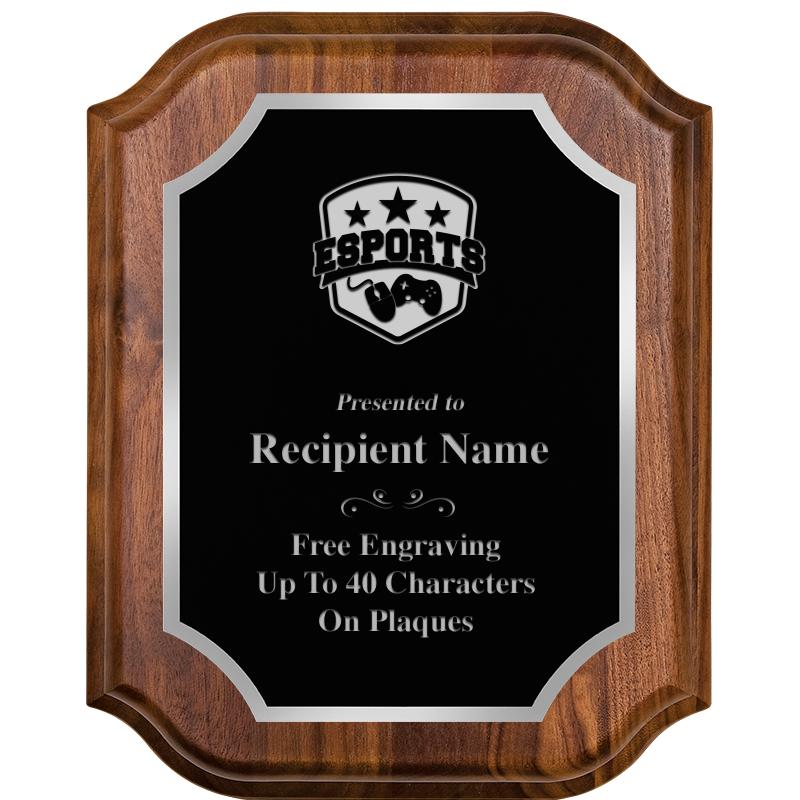 8X10 WALNUT LIFETIME SLV PLQ