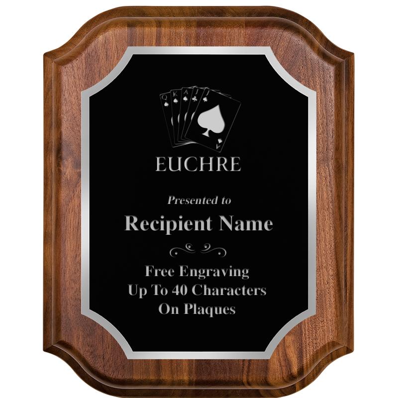 8X10 WALNUT LIFETIME SLV PLQ