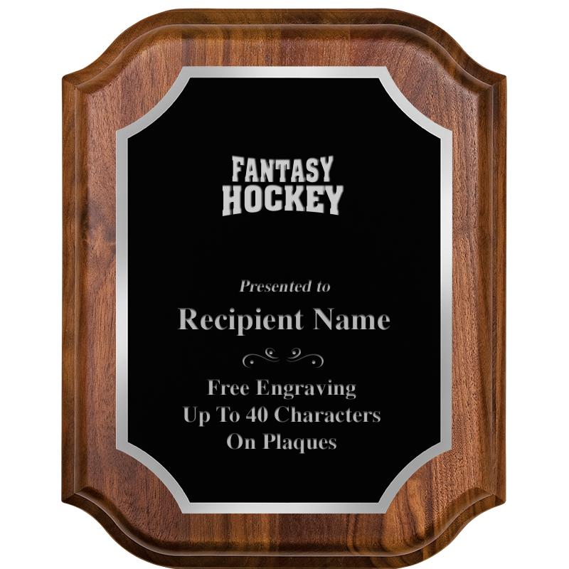 8X10 WALNUT LIFETIME SLV PLQ