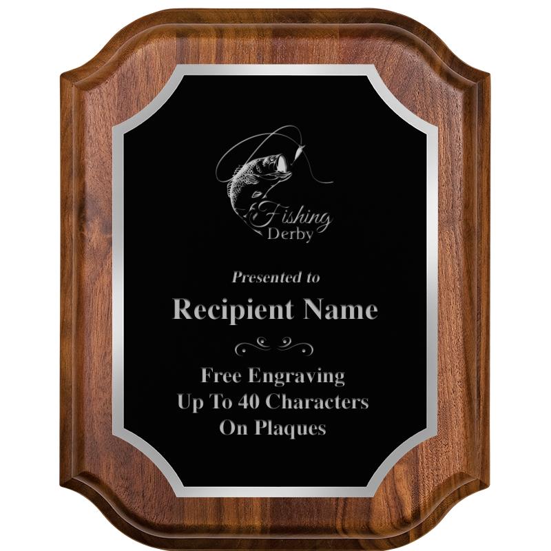 8X10 WALNUT LIFETIME SLV PLQ