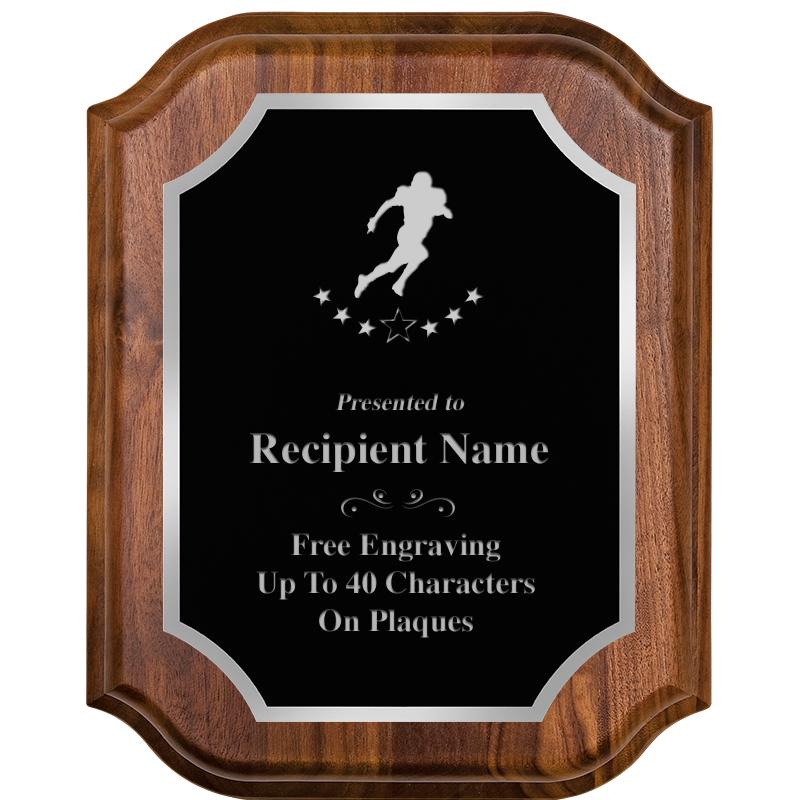 8X10 WALNUT LIFETIME SLV PLQ